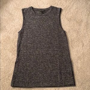 Gray Sleeveless Banana Republic Sweater Top